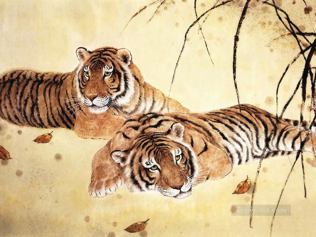 tigers pictures chinese Oil Paintings